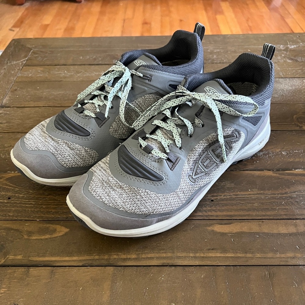 Keen Terradora Flex Waterproof Hiking Shoe Gray Blue Outdoor Women Size 9